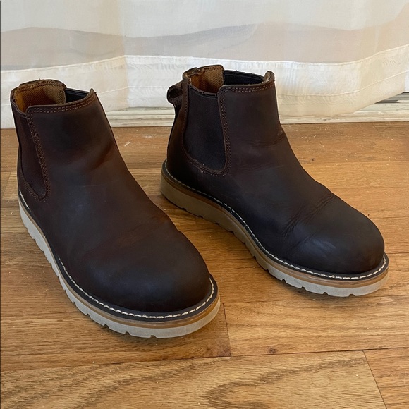Women’s Carhartt Brown Leather Chelsea Boots Size 7.5 - Picture 3 of 8